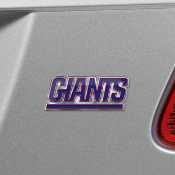 New York Giants Heavy Duty Aluminum Embossed Color Emblem - Alternate