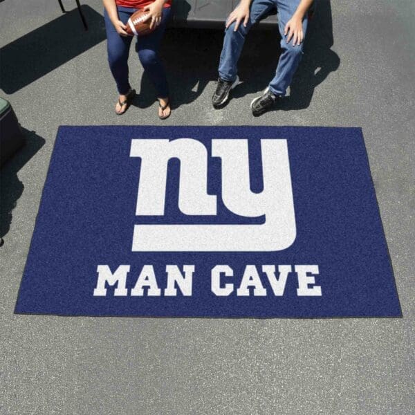 New York Giants Man Cave Ulti-Mat Rug - 5ft. x 8ft.