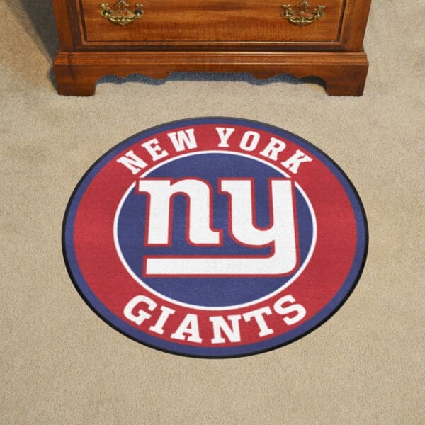 New York Giants Roundel Rug - 27in. Diameter
