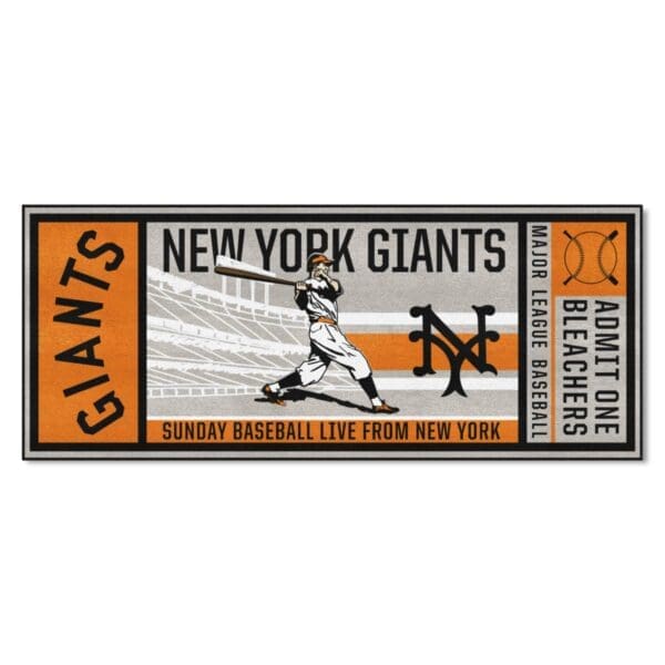New York Giants Ticket Runner Rug 30in. x 72in.1947 1 scaled