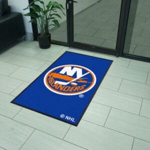 New York Islanders 3X5 High-Traffic Mat with Durable Rubber Backing - Portrait Orientation-12866