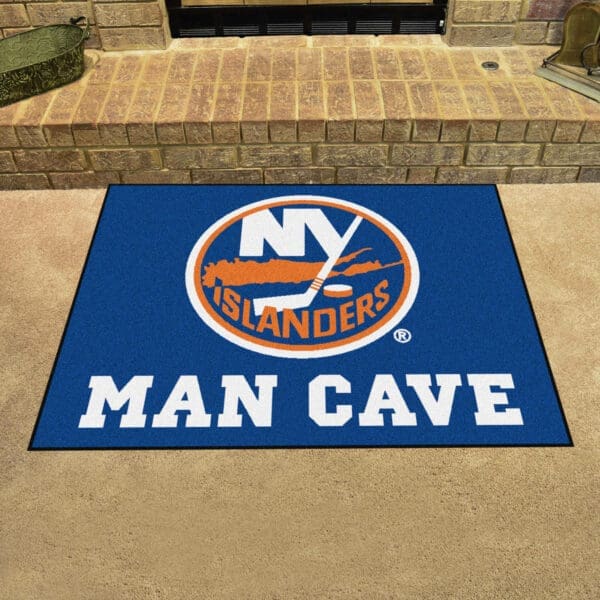 New York Islanders Man Cave All-Star Rug - 34 in. x 42.5 in.-14457