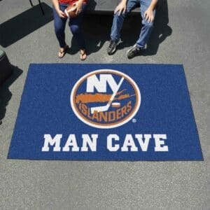 New York Islanders Man Cave Ulti-Mat Rug - 5ft. x 8ft.-14459