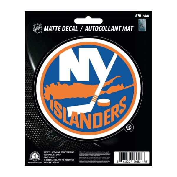 New York Islanders Matte Decal Sticker 30815 1 scaled