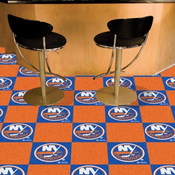 New York Islanders Team Carpet Tiles - 45 Sq Ft.-10697