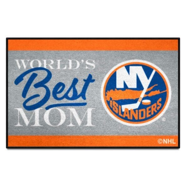New York Islanders Worlds Best Mom Starter Mat Accent Rug 19in. x 30in. 34155 1 scaled