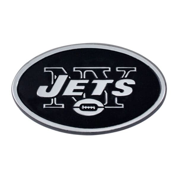 New York Jets 3D Chrome Metal Emblem 1