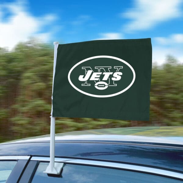 New York Jets Car Flag Large 1pc 11" x 14"