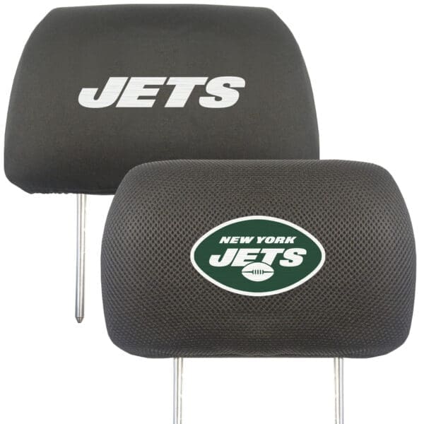 New York Jets Embroidered Head Rest Cover Set 2 Pieces 1