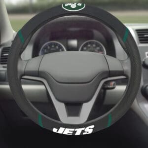 New York Jets Embroidered Steering Wheel Cover