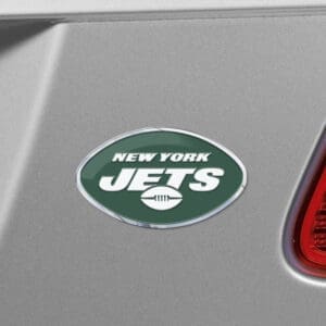 New York Jets Heavy Duty Aluminum Embossed Color Emblem