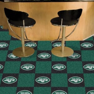 New York Jets Team Carpet Tiles - 45 Sq Ft.