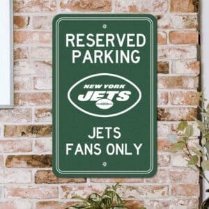 New York Jets Team Color Reserved Parking Sign Décor 18in. X 11.5in. Lightweight