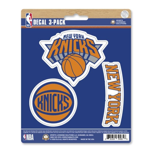 New York Knicks 3 Piece Decal Sticker Set 63249 1