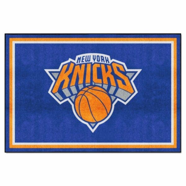 New York Knicks 5ft. x 8 ft. Plush Area Rug 9355 1 scaled