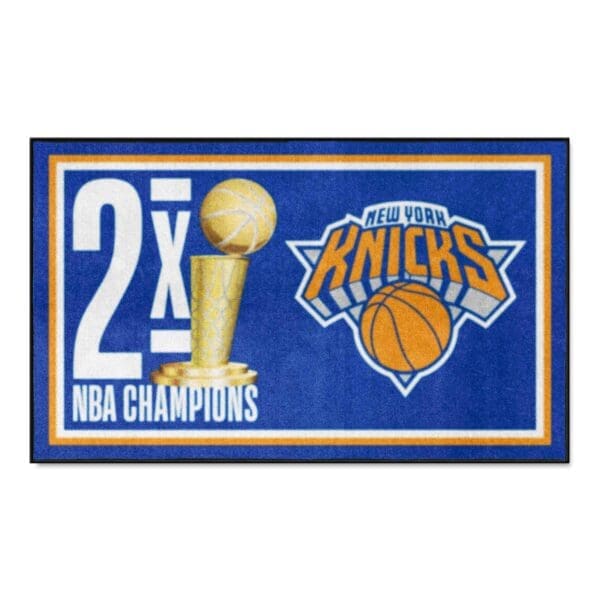 New York Knicks Dynasty 3ft. x 5ft. Plush Area Rug 35118 1 scaled