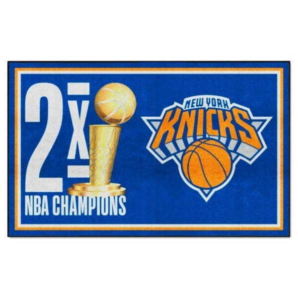 New York Knicks Dynasty 5ft. x 8ft. Plush Area Rug 35120 1 scaled