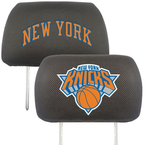New York Knicks Embroidered Head Rest Cover Set 2 Pieces 14775 1