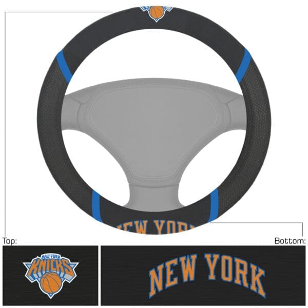 New York Knicks Embroidered Steering Wheel Cover 14867 1