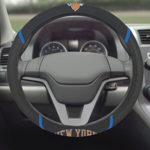 New York Knicks Embroidered Steering Wheel Cover-14867