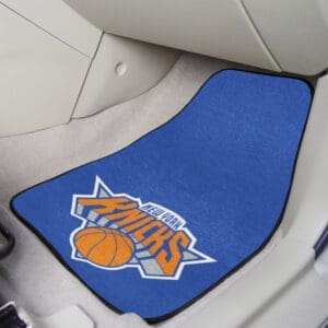 New York Knicks Front Carpet Car Mat Set - 2 Pieces-9357