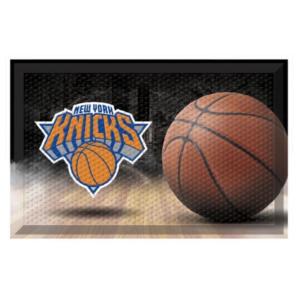 New York Knicks Rubber Scraper Door Mat 19102 1