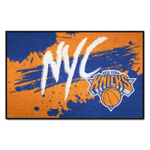 New York Knicks Slogan Starter Mat Accent Rug 19in. x 30in. 36003 1 scaled