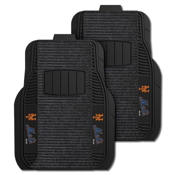 New York Mets 2 Piece Deluxe Car Mat Set 1 scaled
