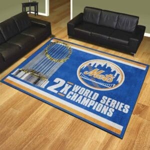 New York Mets Dynasty 8ft. x 10 ft. Plush Area Rug