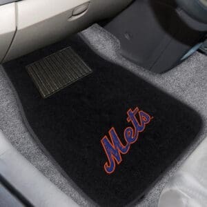 New York Mets Embroidered Car Mat Set - 2 Pieces
