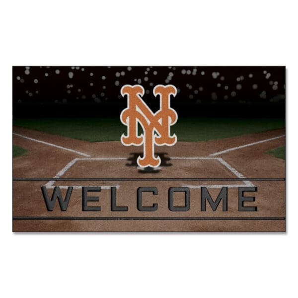New York Mets Rubber Door Mat 18in. x 30in 1 scaled