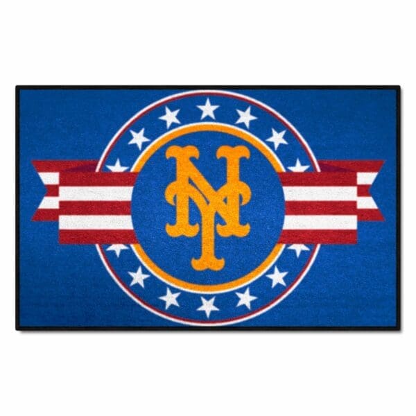 New York Mets Starter Mat Accent Rug 19in. x 30in. Patriotic Starter Mat 1 scaled