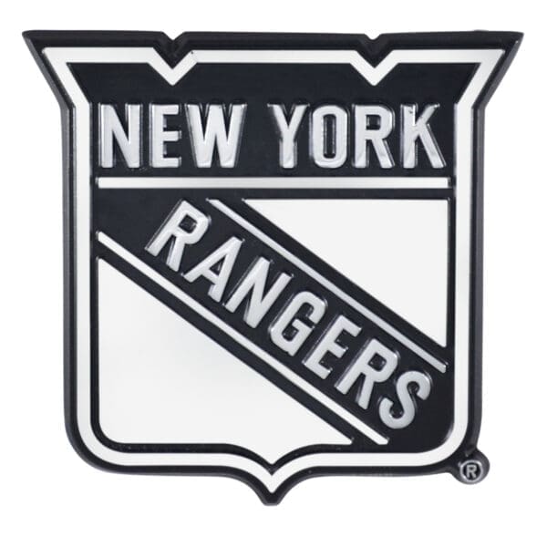 New York Rangers 3D Chrome Metal Emblem 17167 1