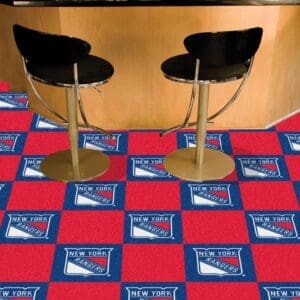 New York Rangers Team Carpet Tiles - 45 Sq Ft.-10696