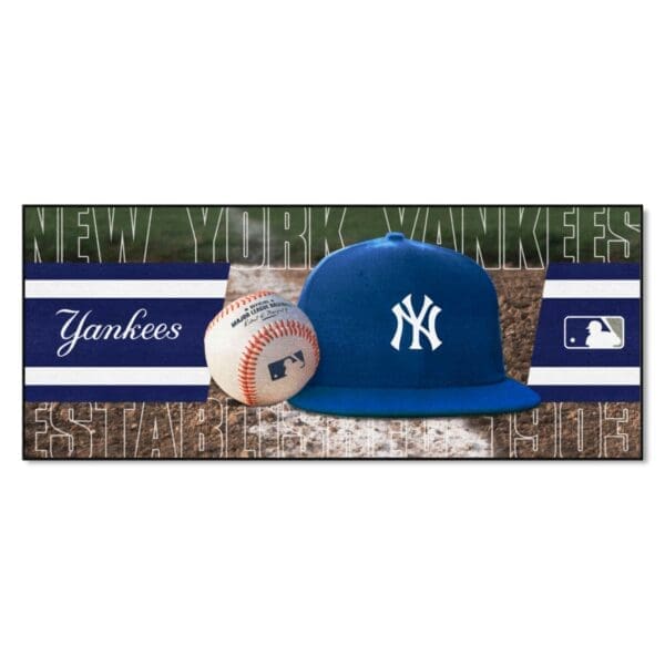 New York Yankees Baseball Runner Rug 30in. x 72in 1 scaled