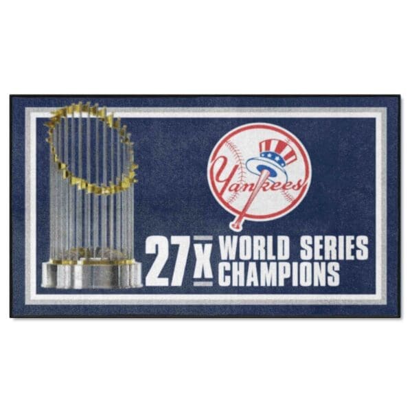 New York Yankees Dynasty 3ft. x 5ft. Plush Area Rug 1 scaled