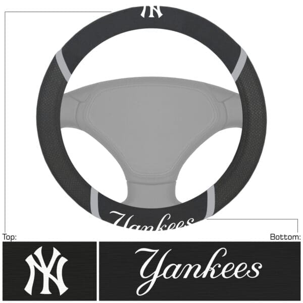 New York Yankees Embroidered Steering Wheel Cover 1