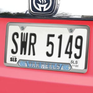 North Carolina Tar Heels Embossed License Plate Frame