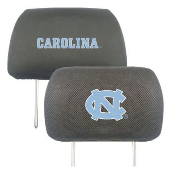 North Carolina Tar Heels Embroidered Head Rest Cover Set 2 Pieces 1