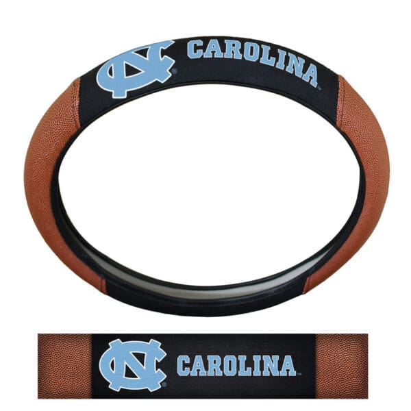 North Carolina Tar Heels Football Grip Steering Wheel Cover 15 Diameter 1