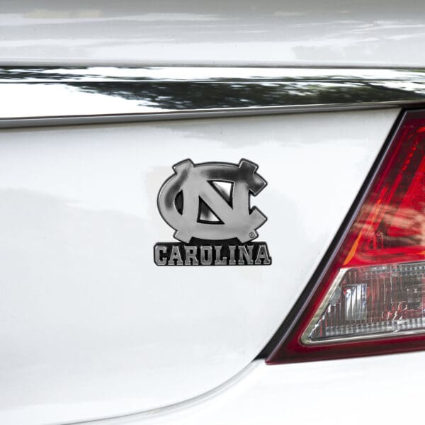 North Carolina Tar Heels Molded Chrome Plastic Emblem