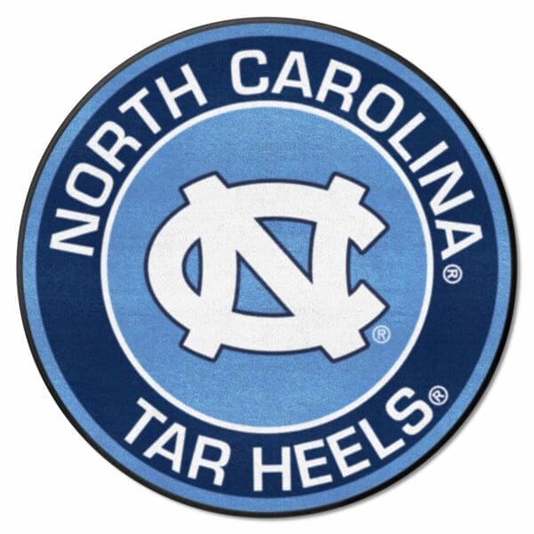 North Carolina Tar Heels Roundel Rug 27in. Diameter 1 scaled