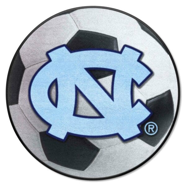North Carolina Tar Heels Soccer Ball Rug 27in. Diameter 1 scaled