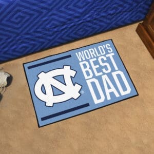 North Carolina Tar Heels Starter Mat Accent Rug - 19in. x 30in. World's Best Dad Starter Mat