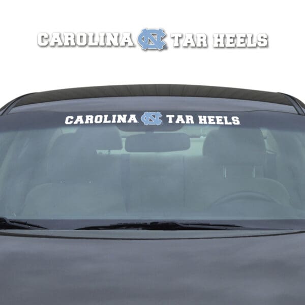 North Carolina Tar Heels Sun Stripe Windshield Decal 3.25 in. x 34 in 1
