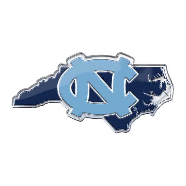 North Carolina Tar Heels Team State Aluminum Embossed Emblem 1