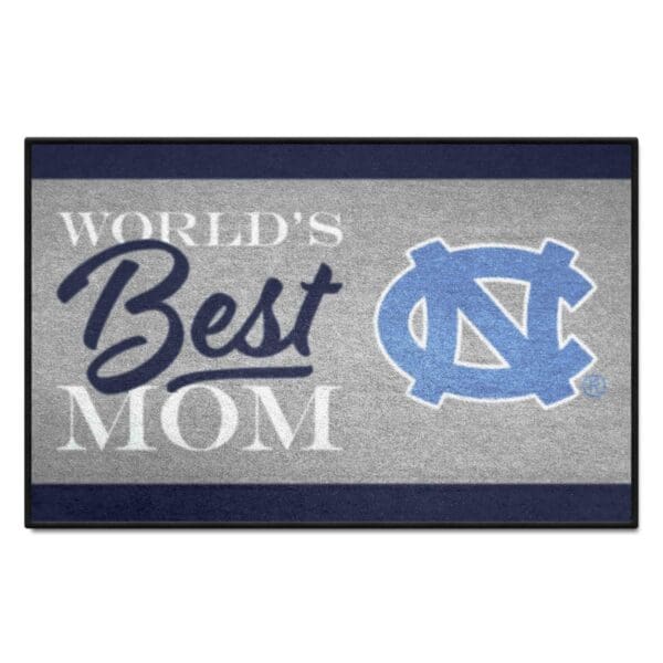 North Carolina Tar Heels Worlds Best Mom Starter Mat Accent Rug 19in. x 30in 1 scaled