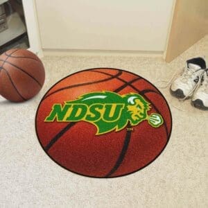 North Dakota State Bison Basketball Rug - 27in. Diameter