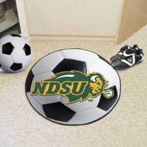 North Dakota State Bison Soccer Ball Rug - 27in. Diameter
