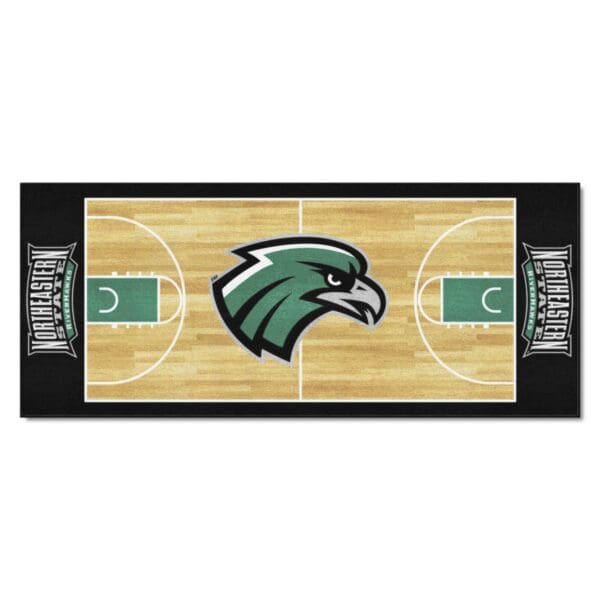 Northeastern State Riverhawks Court Runner Rug 30in. x 72in 1 scaled